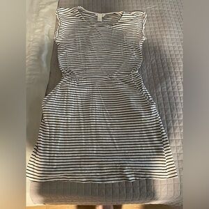 H&M Black and White Striped Dress